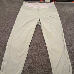 Athleta cropped pants with ankle zippers Size 10